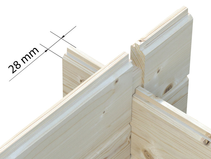 Förråd Petra 296 x 296 cm 7,3 m² Palmako